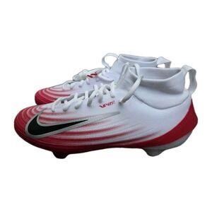 Nike Zoom Air Vapor Pro 1 Football Cleats White Red FB3298-102 Size 9 NEW